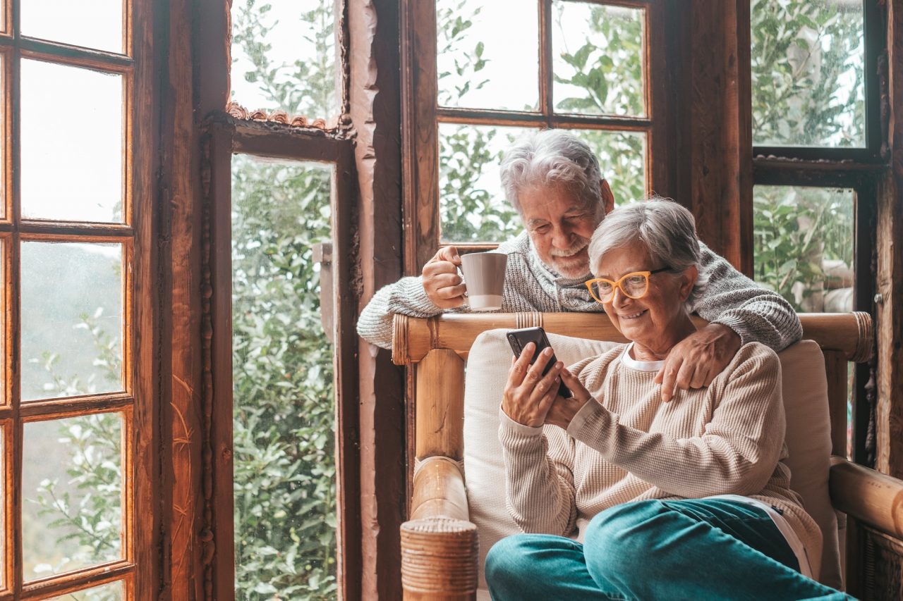 couple of two old and mature people